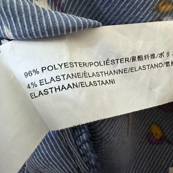 Chriselle‎ Lim Collection Womens Wren Floral Print Wrap Top Blue Size Small - Picture 4 of 6